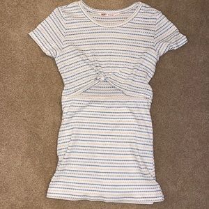 Cute open stomach t shirt dress